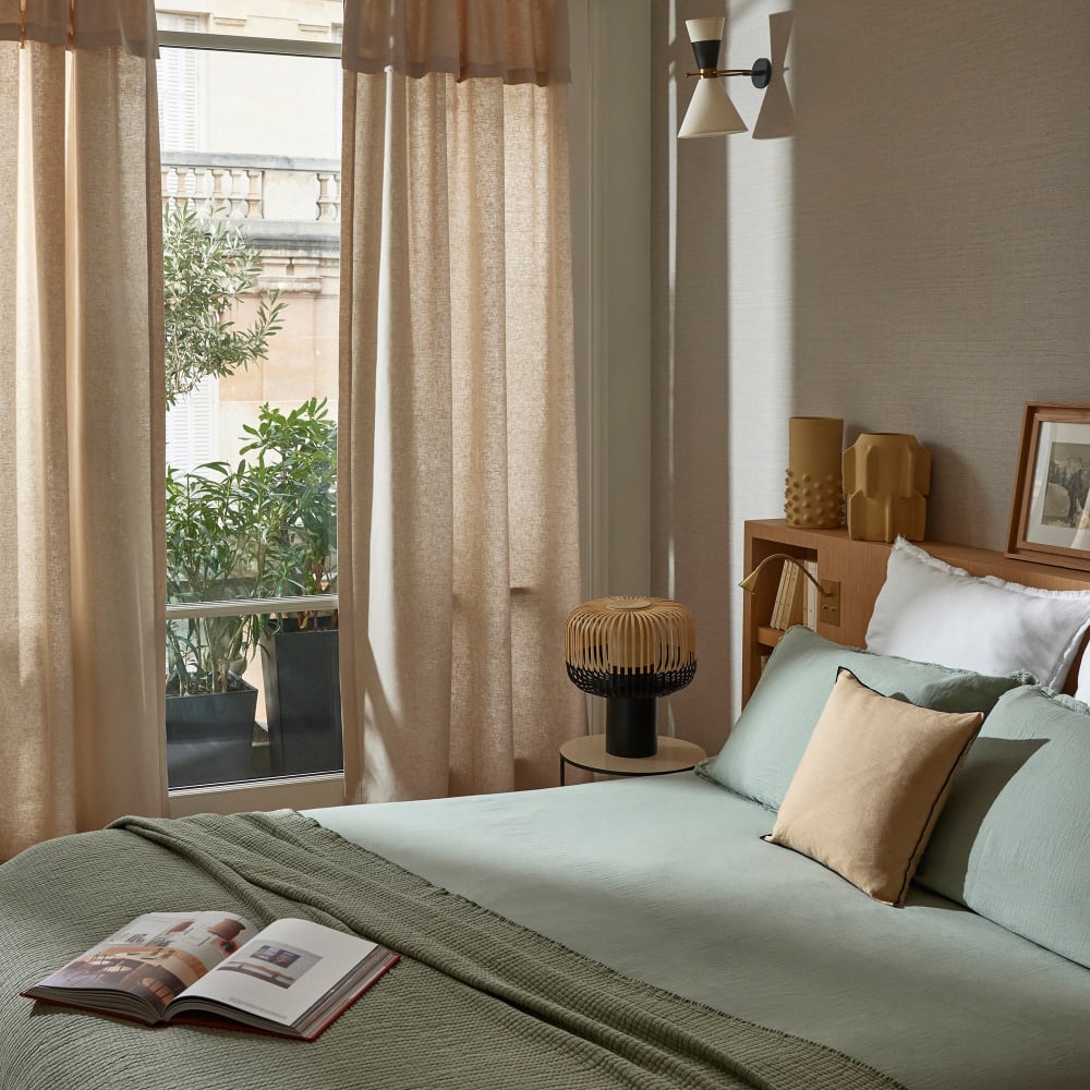 Rideau en coton naturel 200x290 cm