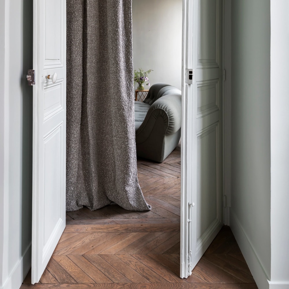 Rideau en acrylique blanc 136x350 cm