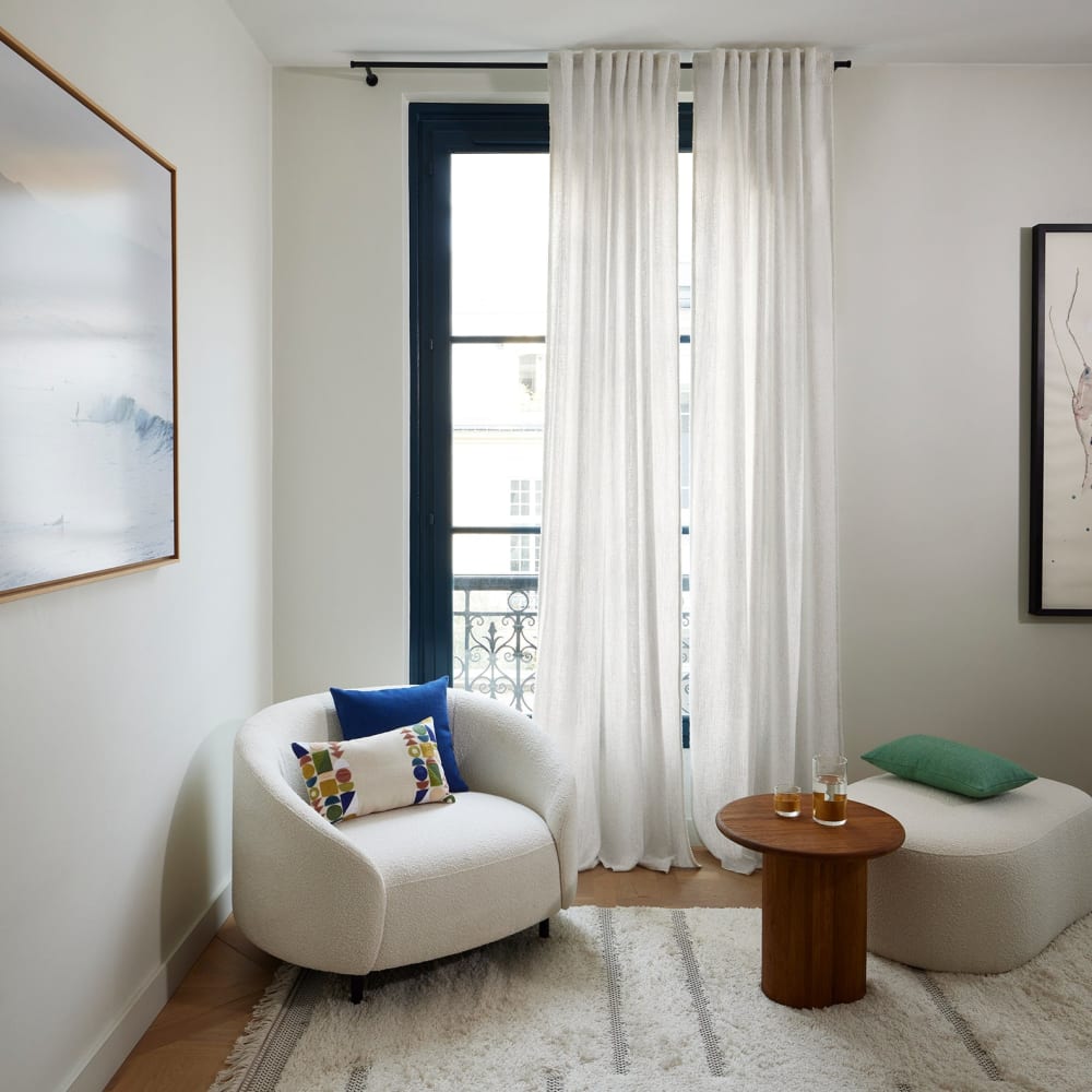 Rideau en acrylique  blanc 200x280 cm