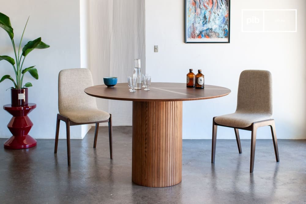 Runder Holztisch für 6 Personen, braun - Maisons Du Monde