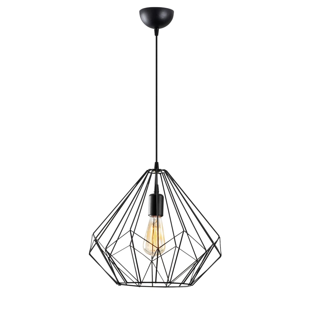 Hängelampe aus Draht in Schwarz - Maisons Du Monde
