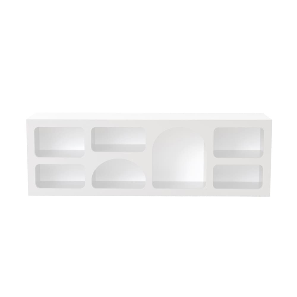 Concept Usine Niedriges Sideboard mit 7 Fächern in organischem Design weiß 160 x 50 style modern - Spanplatte