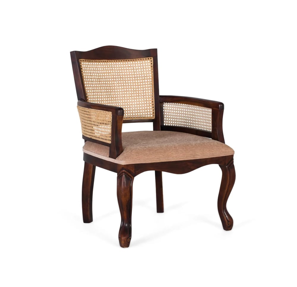 Fauteuil classique en bois d acacia