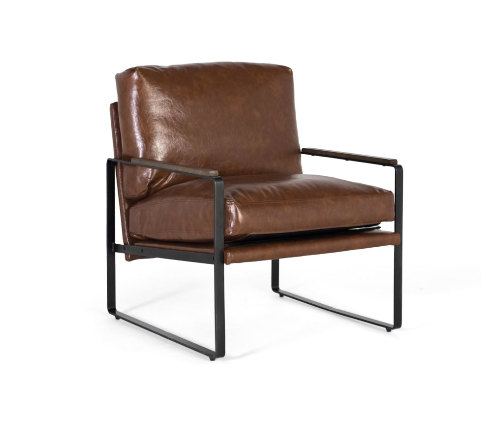 Fauteuil industriel en - cuir