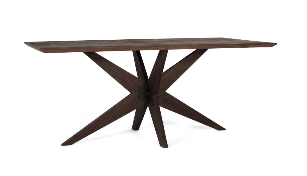 Rechteckiger Esstisch aus Wenge-Mangoholz 180 cm - Maisons Du