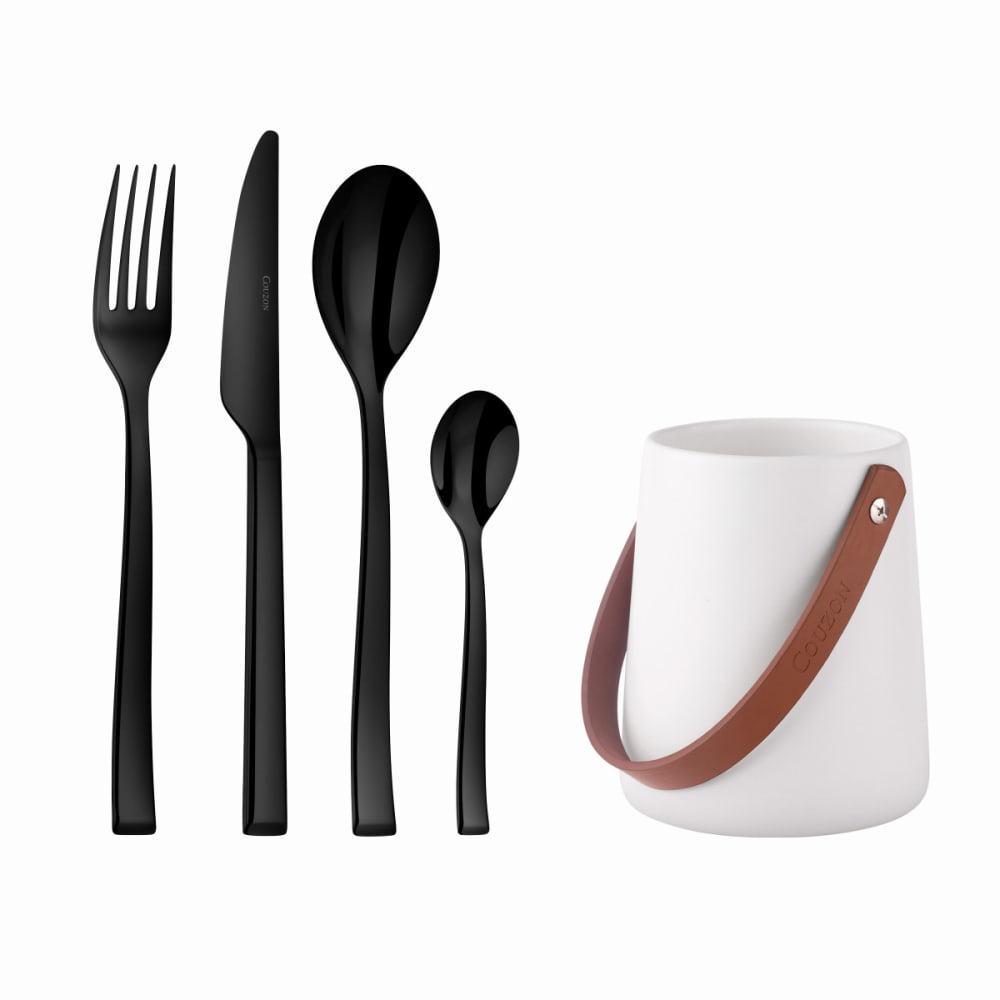 24 couverts avec pot