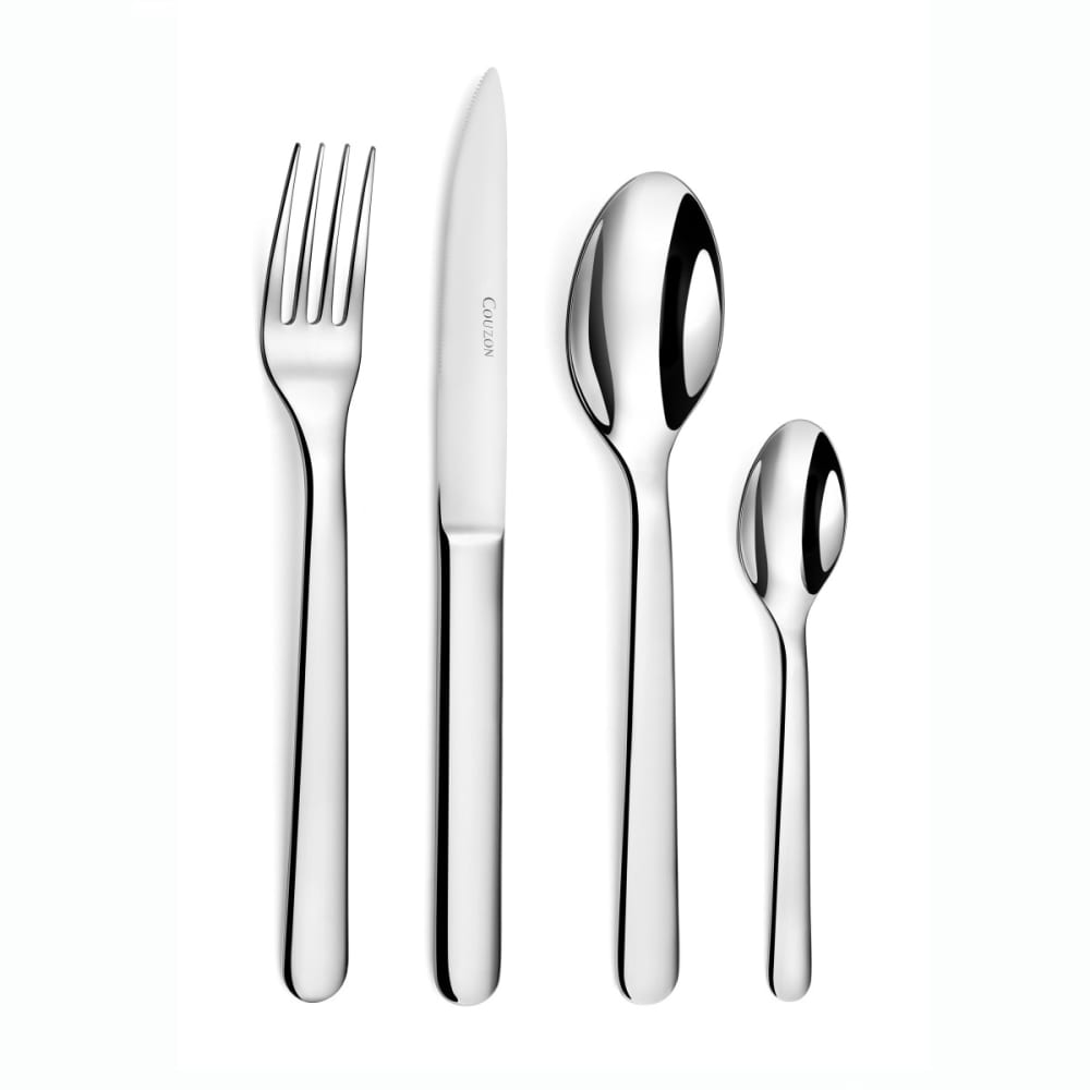 24 couverts avec pot de rangement en Acier Inoxydable - Inox