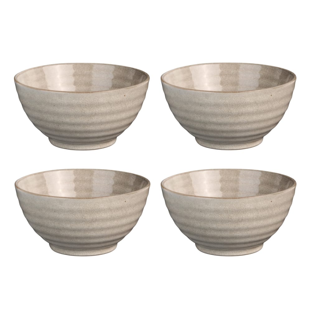 Bol à ramen en grès couleurs réactives beige Bol à ramen en grès couleurs réactives beige