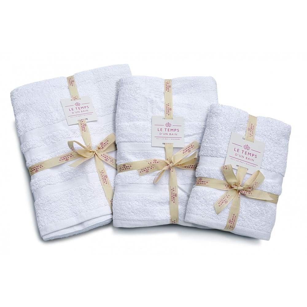 Tapis de douche uni 50x70cm 100% Coton - Blanc — vue 4