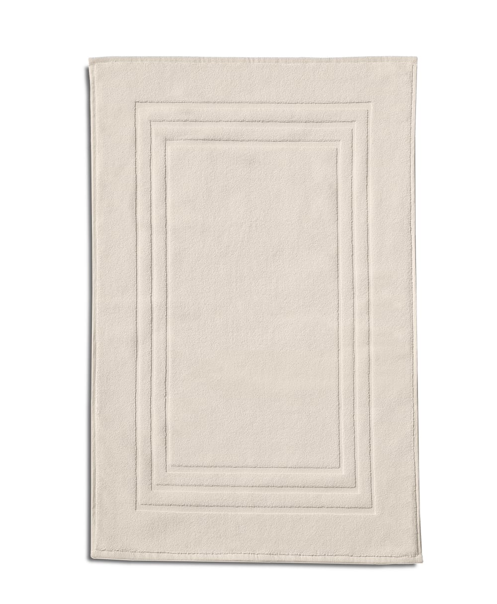 Tapis de douche uni 50x70cm 100% Coton - Beige Crème,