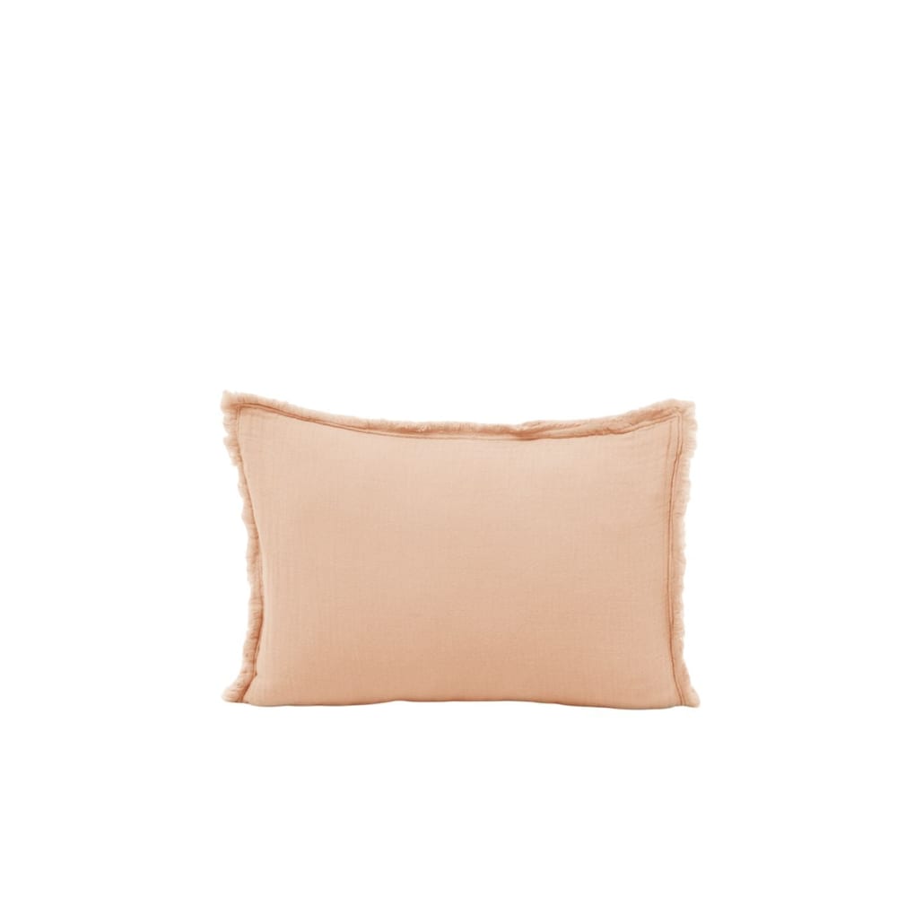 Lot de 2 taies d'oreiller en coton rose 30x40 cm