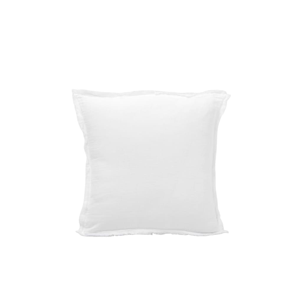 Lot de 2 taies d'oreiller en coton blanc 40x40 cm