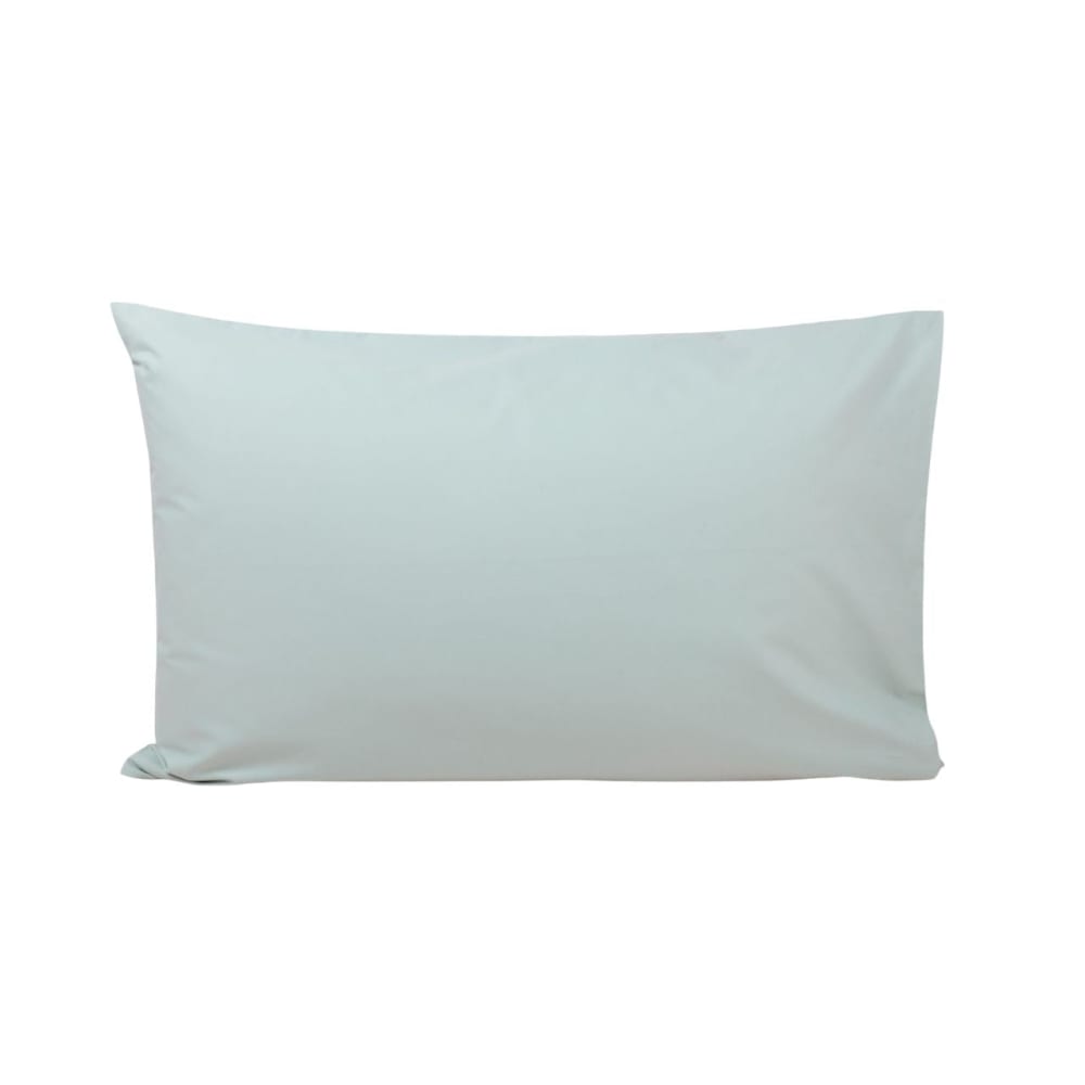 Lot de 2 taies d'oreiller en coton vert 50x75 cm