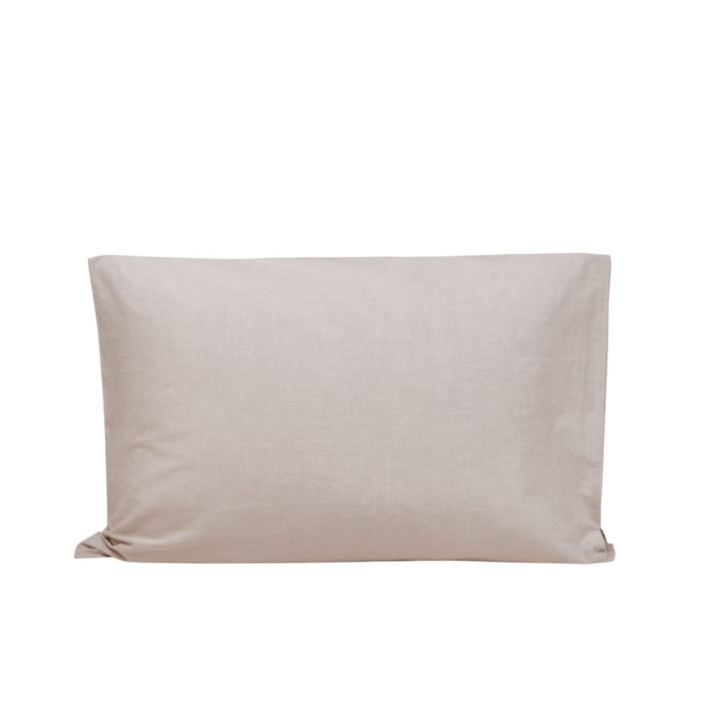 Lot de 2 taies d'oreiller en coton vert 50x75 cm