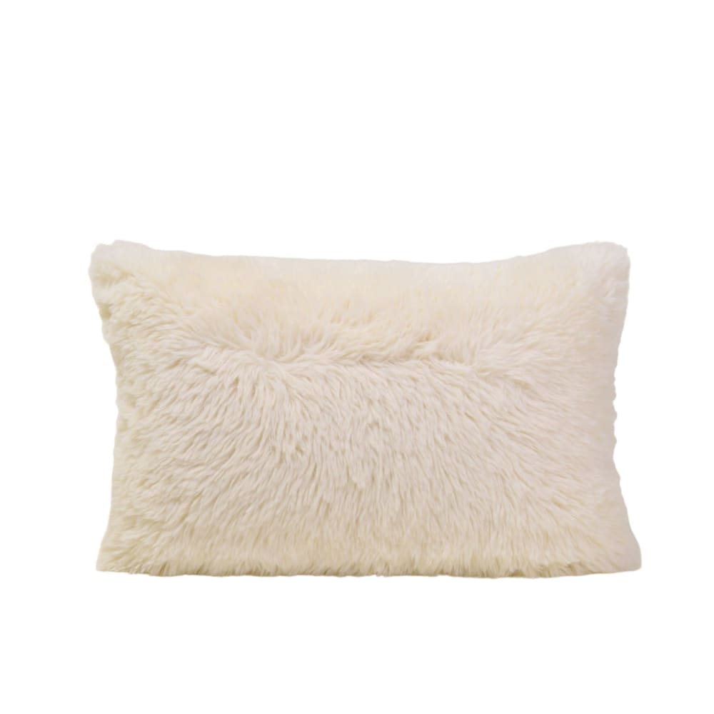 Housse de coussin en polyester ecru 40x60 cm Housse de coussin en polyester ecru 40x60 cm