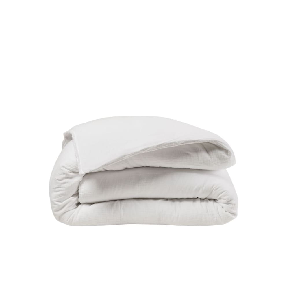 Housse de couette en coton blanc 140x200 cm