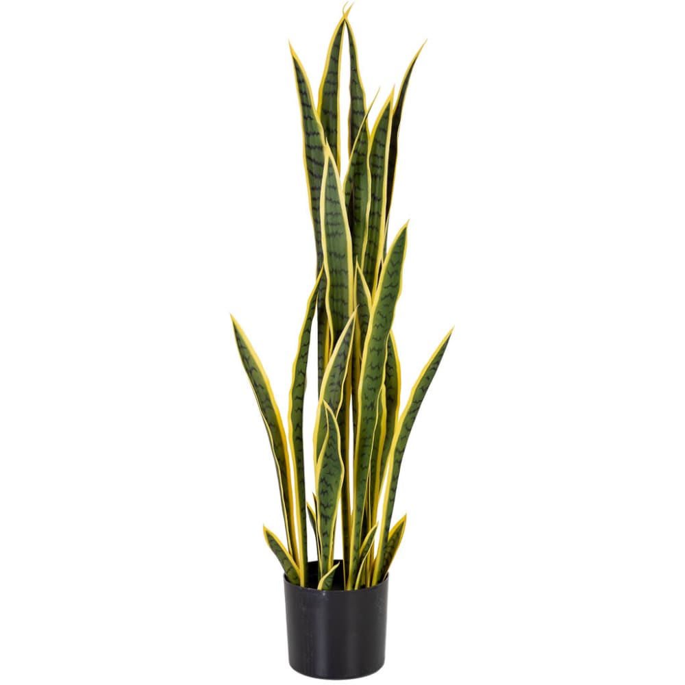 sanseveria artificial 26 hojas verde 70x70x120