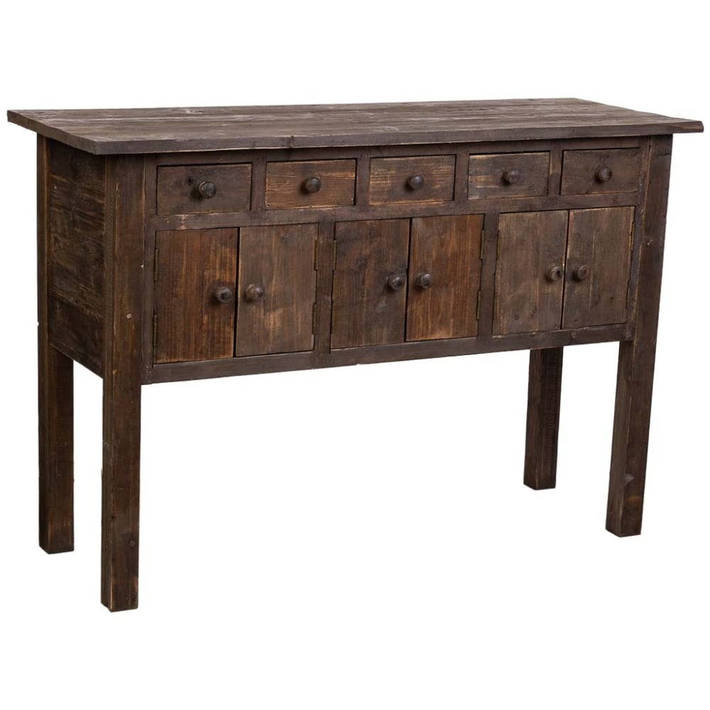 buffet en bois à 5 tiroirs