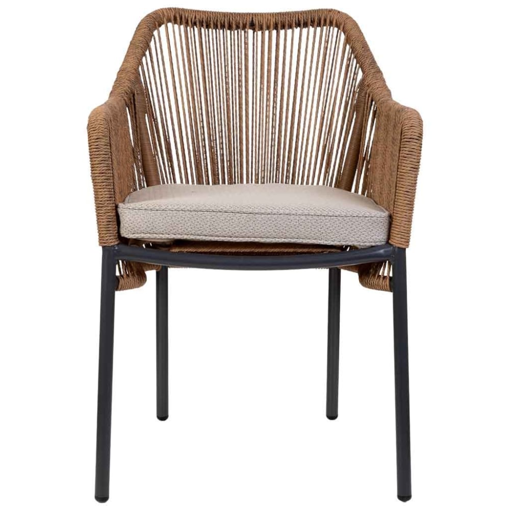 Synthetischer Rattanstuhl 56x66x80 Braun - Maisons Du Monde