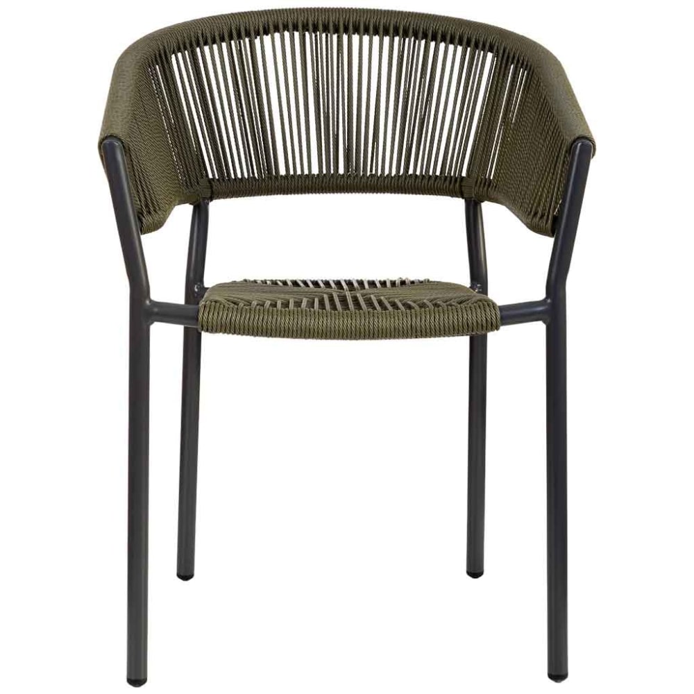 Synthetischer Rattanstuhl 56x61x78 Grün - Maisons Du Monde