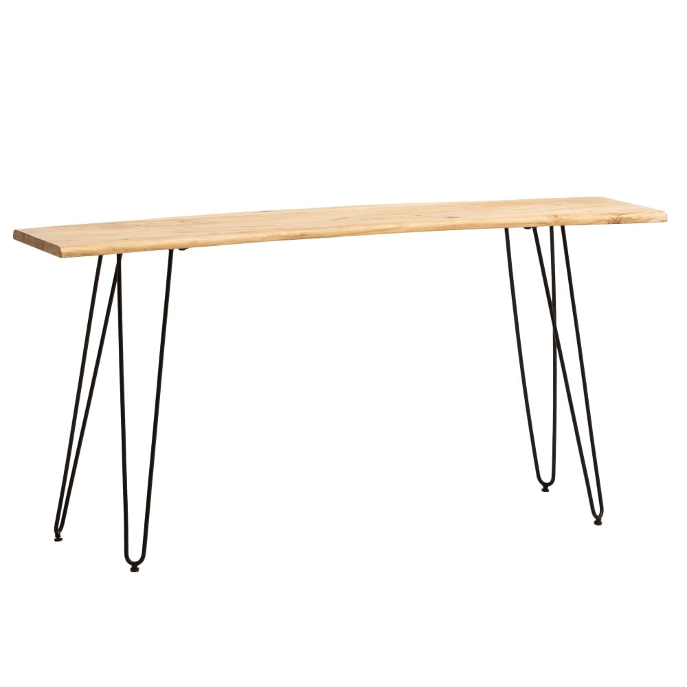 FineBuy Schreibtisch aus Massivholz, 150 cm braun style modern - -