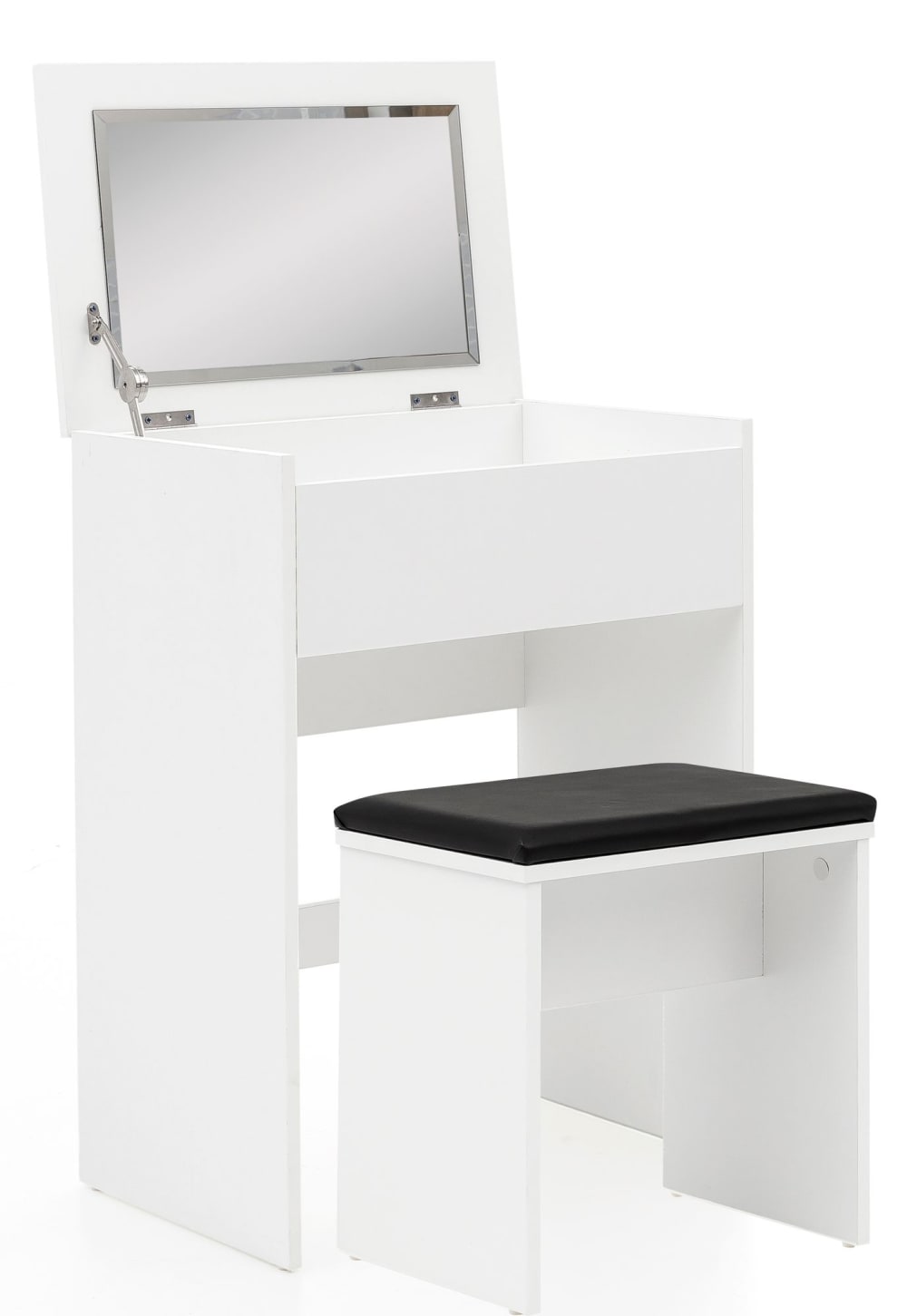 FineBuy Schminktisch aus Spanplatte, Weiß style modern Weiß Spanplatte