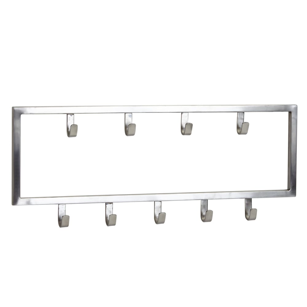 FineBuy Wandgarderobe aus Metall, Silber style modern Silber Metall