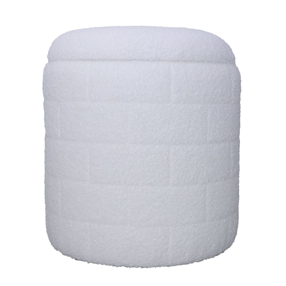 Tabouret en tissu, blanc