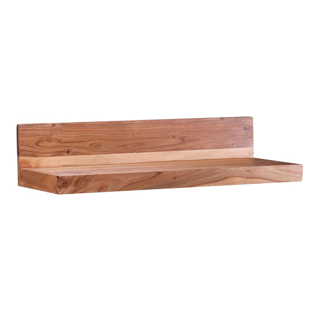 Étagère murale 80 cm en bois d'acacia massif, marron Étagère murale 80 cm en bois d'acacia massif, marron