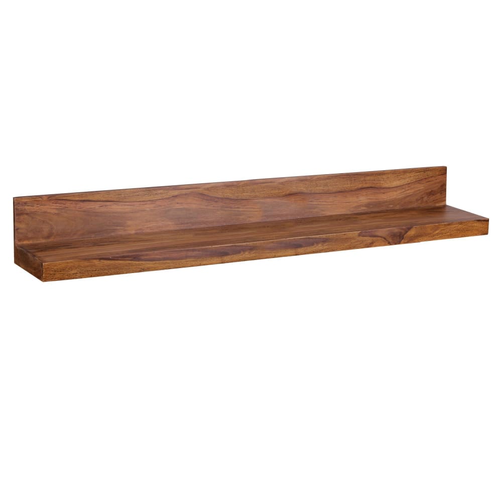 Étagère murale 140 cm en bois de sheesham massif, marron Étagère murale 140 cm en bois de sheesham massif, marron
