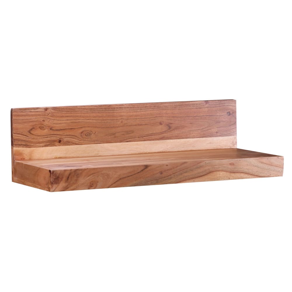 Étagère murale 60 cm en bois d'acacia massif, marron Étagère murale 60 cm en bois d'acacia massif, marron