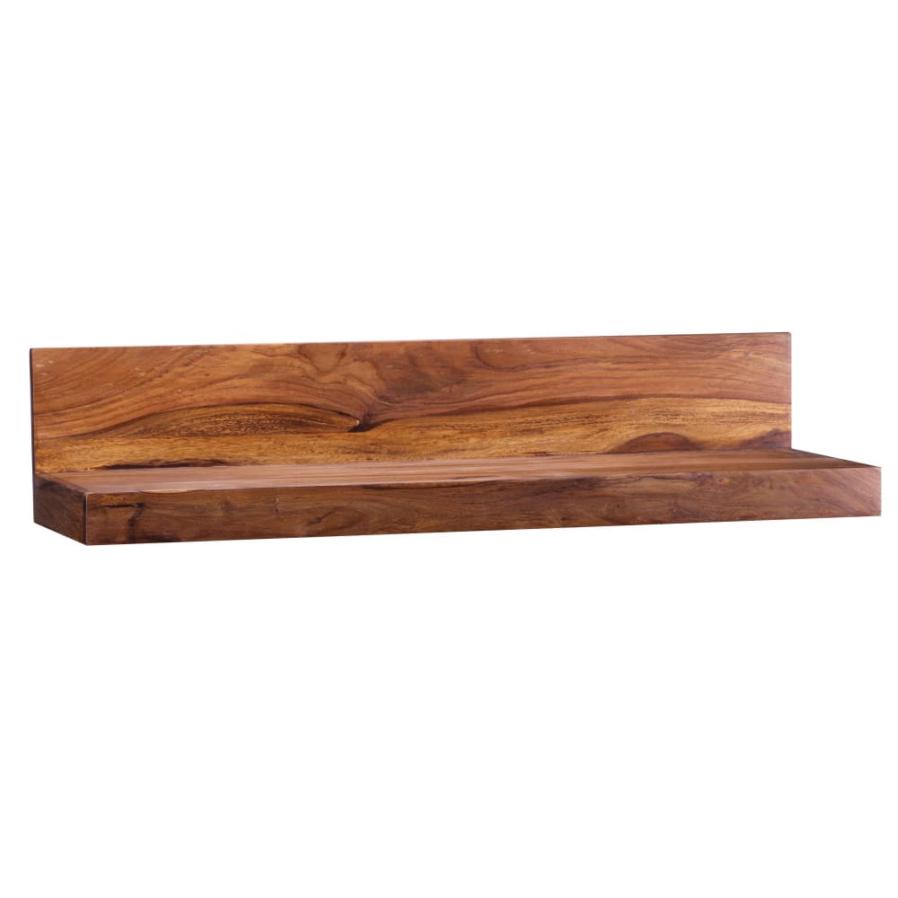 Étagère murale 80 cm en bois de sheesham massif, marron Étagère murale 80 cm en bois de sheesham massif, marron