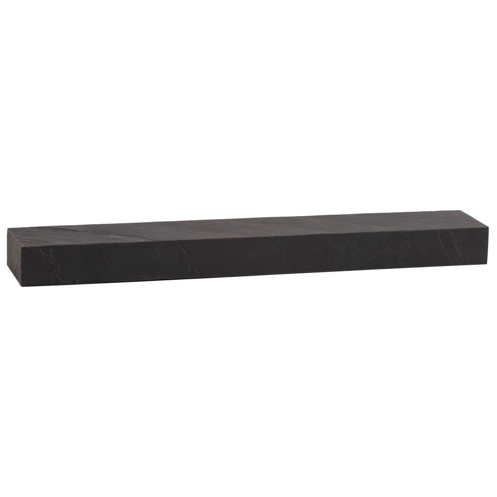 Étagère murale 120 cm effet pierre en bois de manguier massif, gris