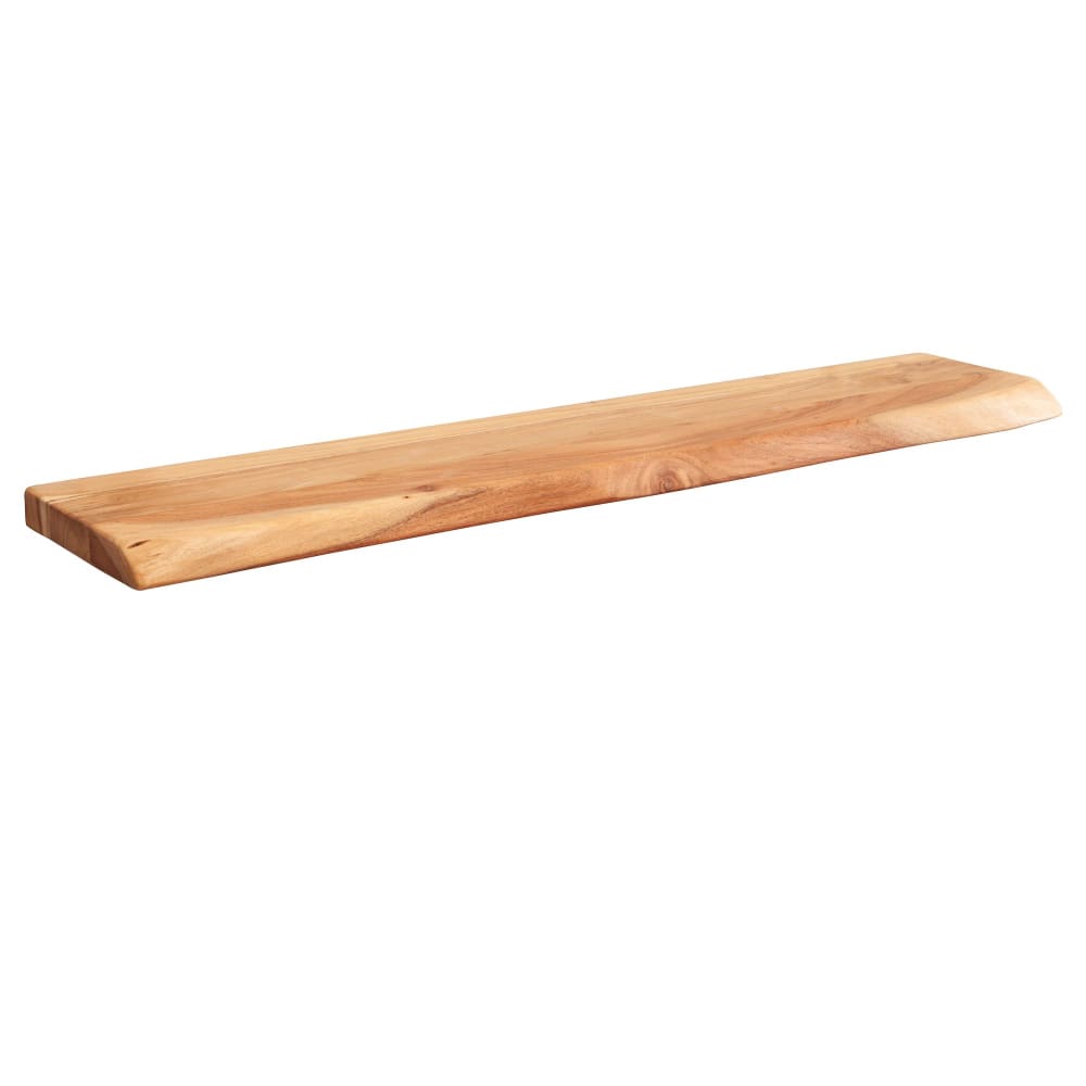 Wandregal 80 Cm Aus Akazie Massivholz, Braun