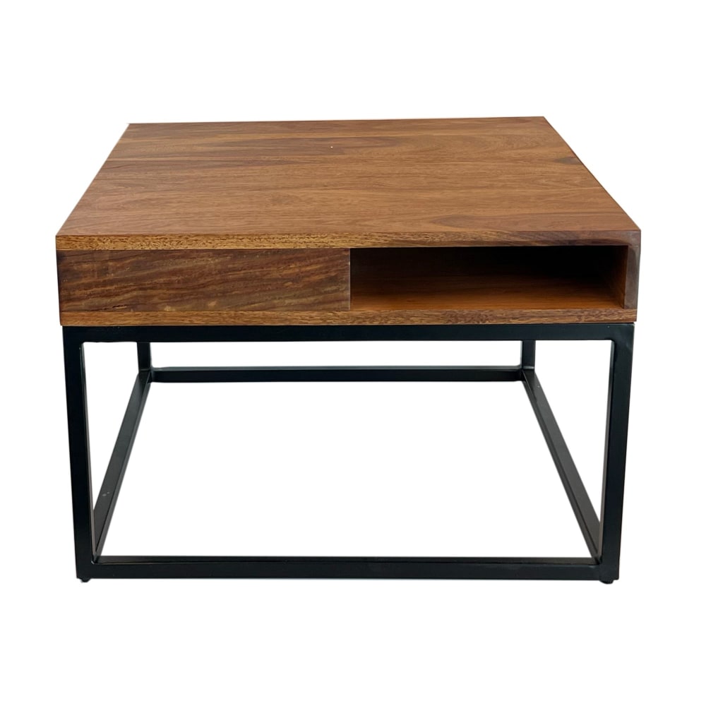 FineBuy Couchtisch aus Massivholz, braun style modern - -