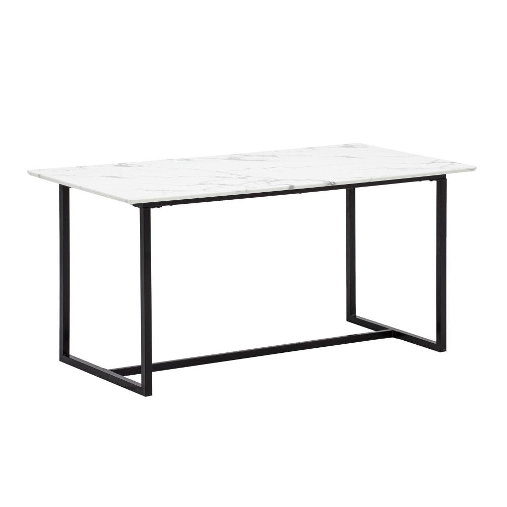 Table à manger 200 cm en mdf, blanc