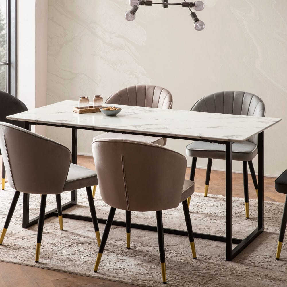 Esstisch aus MDF, 200 cm weiß - Maisons Du Monde