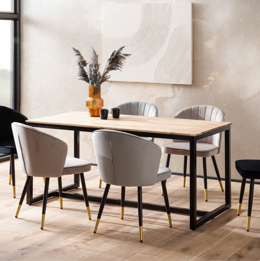 Esszimmertisch aus Akazie Massivholz, 120 cm braun - Maisons Du