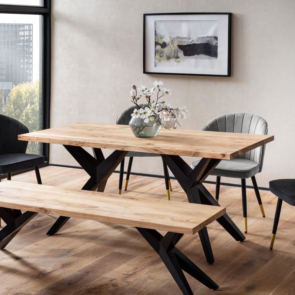 Esstisch aus Akazie Massivholz, 200 cm braun - Maisons Du Monde