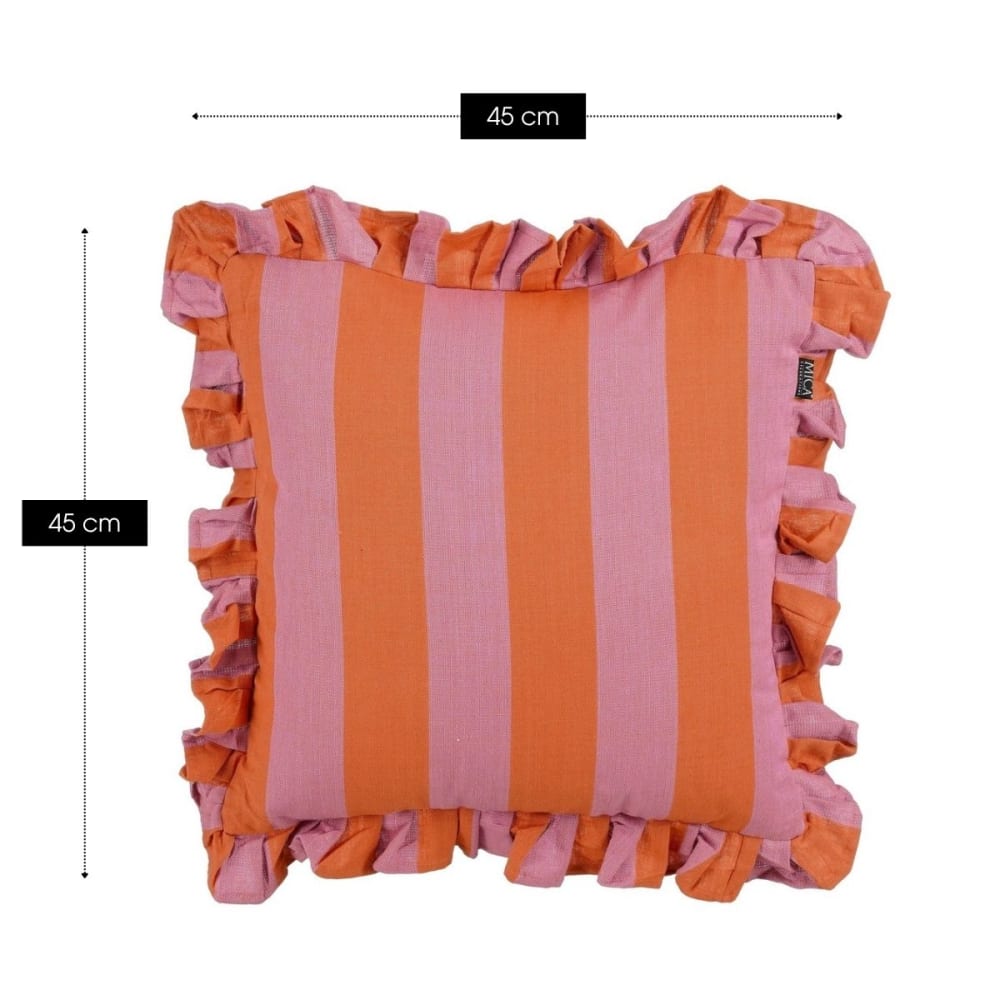 Dekoratives Kissen Violett Baumwolle H10xB45xL45cm - Maisons Du