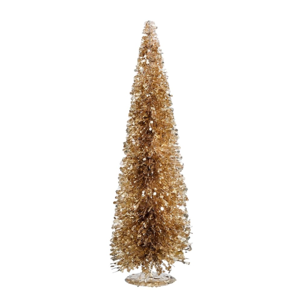 Sapin de noël décoratif doré plastique h60xl19xl19cm Sapin de noël décoratif doré plastique h60xl19xl19cm