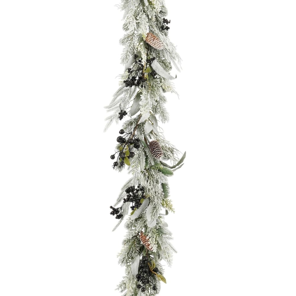 Guirlande vert plastique h10xl15xl180cm