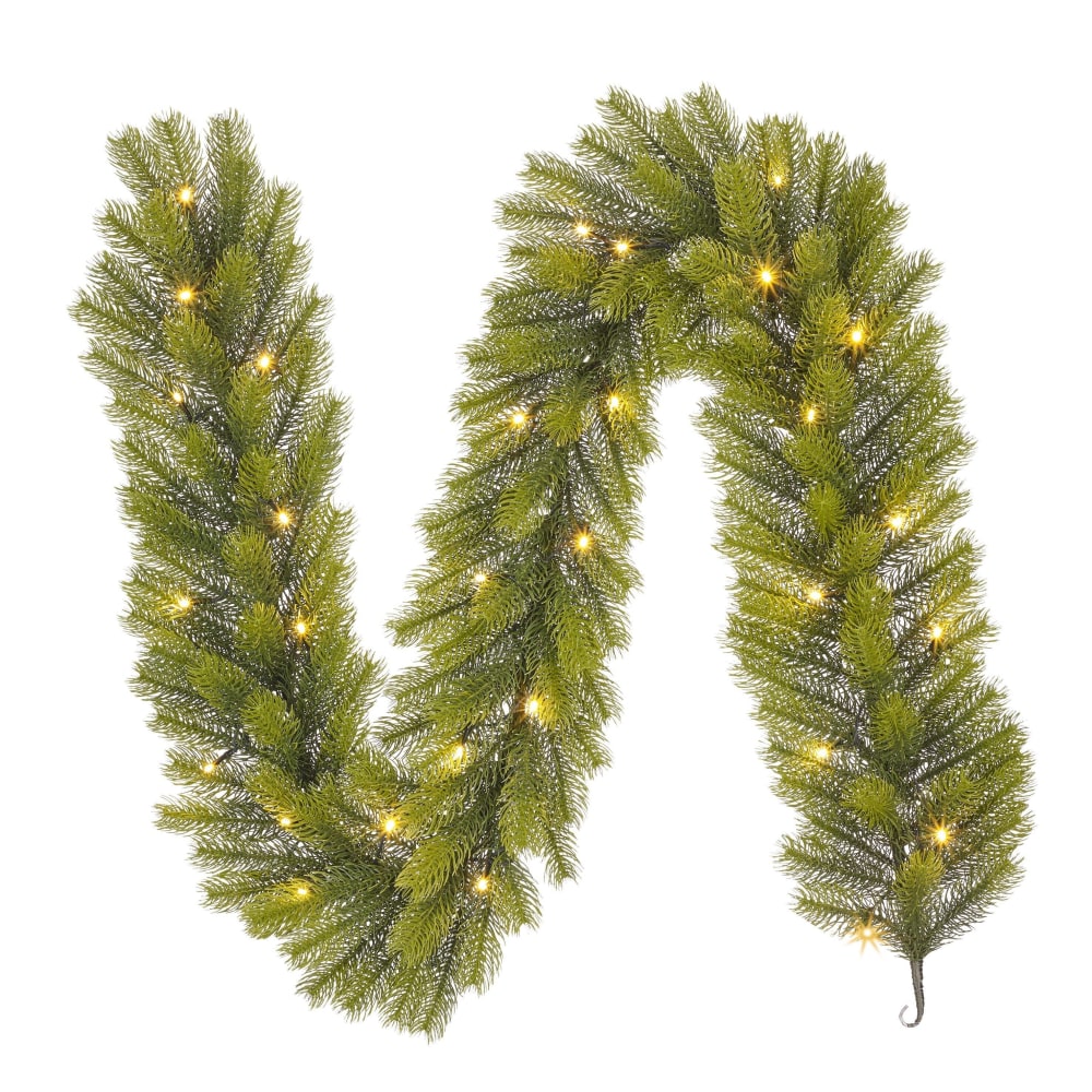 Guirlande de Noël illuminée Vert Plastique H20xl20xL180cm