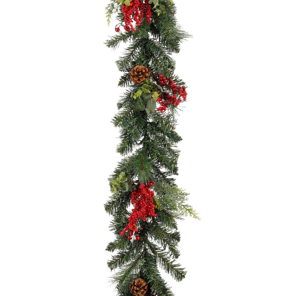 Guirlande rouge plastique h11xl15xl180cm