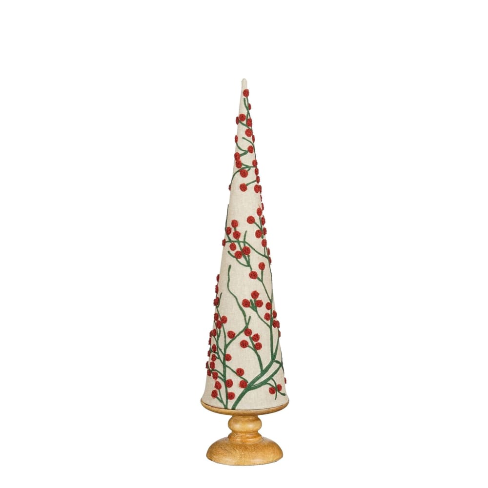 Sapin de noël décoratif rouge coton h55xl12xl12cm Sapin de noël décoratif rouge coton h55xl12xl12cm