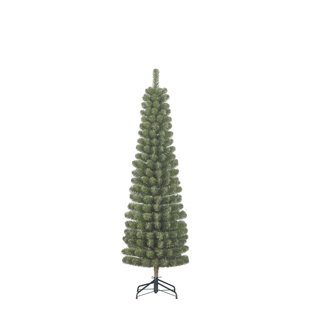 Black Box Trees Künstlicher Weihnachtsbaum Charlton Grün Kunststoff H185xB53xL53cm style classic chic Grün Pvc - Polyvinlychlorid