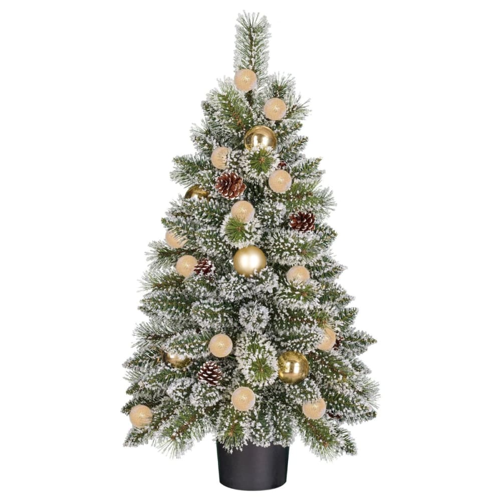 Sapin de noël artificiel blanc chaud plastique h90xl51xl51cm Sapin de noël artificiel blanc chaud plastique h90xl51xl51cm