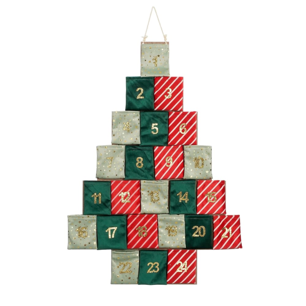 Adventskalender GrüN Filz H0.5Xb51Xl72Cm
