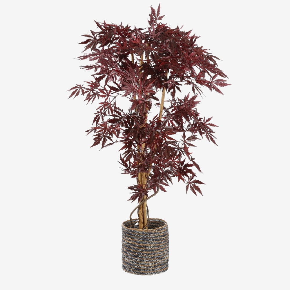 Plante artificielle rouge polyester h150xl80xl80cm — vue 4