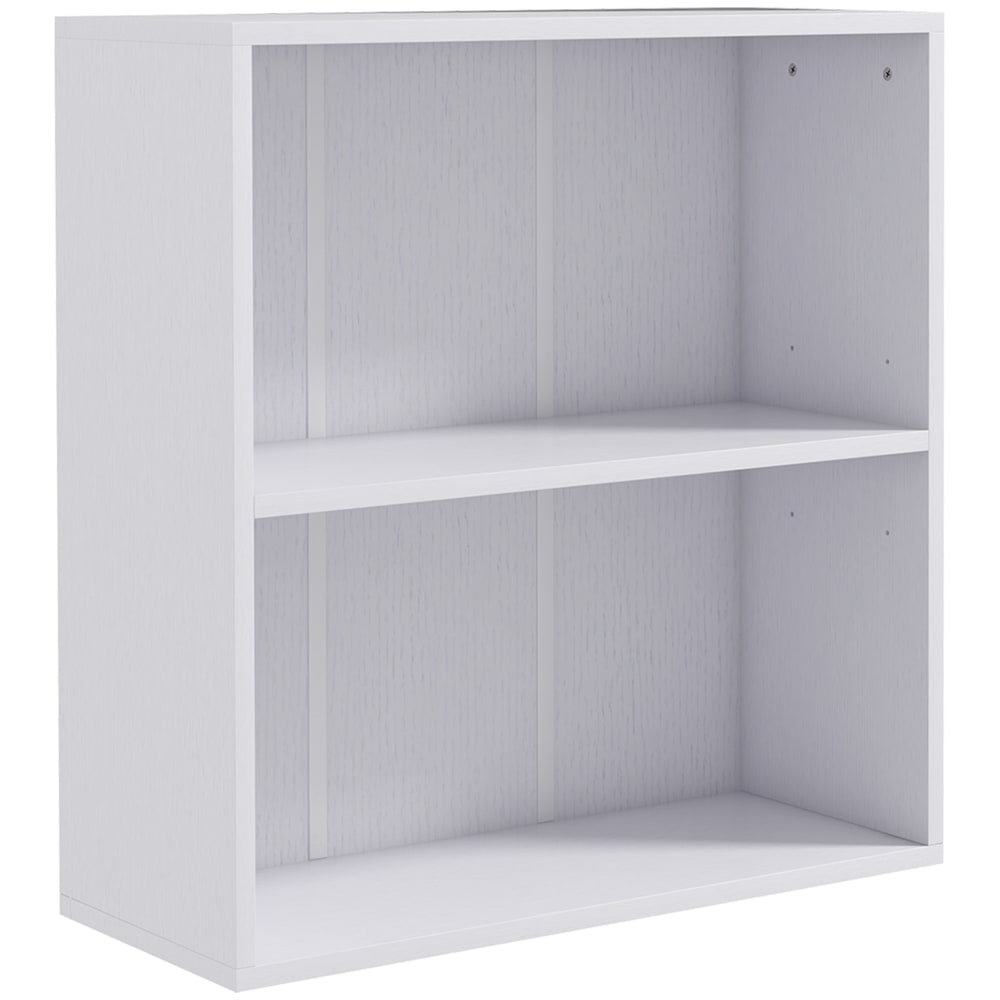 Homcom Weißes Partikelbrett-Regalbibliothek style modern Weiß Spanplatte